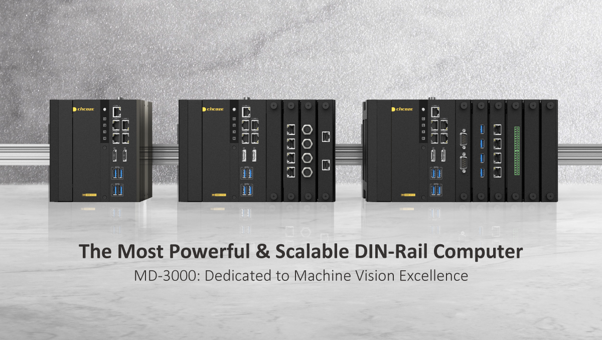 [ Ürün Tanıtımı ] Cincoze Yüksek Performanslı Ölçeklenebilir DIN Rayı Gömülü Bilgisayar (MD-3000 Serisi)