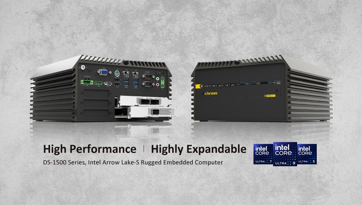 [Ürün Tanıtımı] Cincoze Yüksek Performanslı ve PCIe Genişletilebilir Endüstriyel Bilgisayar (DS-1500 Serisi)